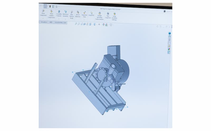 3D CADによるマウントの設計